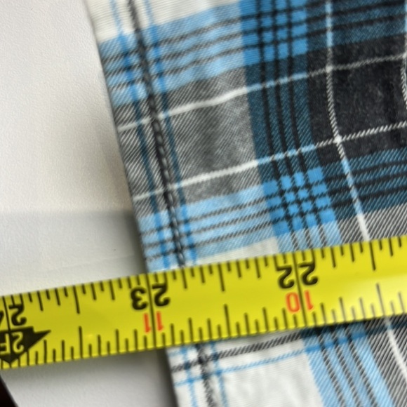 S.Oliver Men's  Blue & White Check Button Up Shirt size Medium - Picture 10 of 13